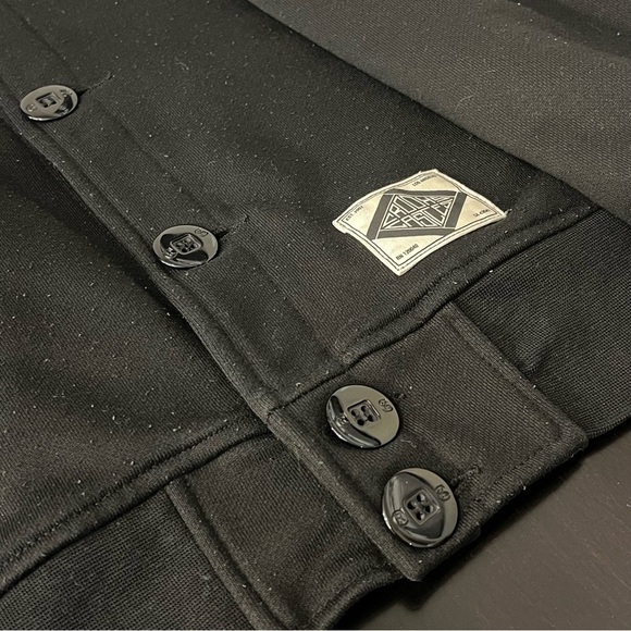 Crooks & Castles Collegiate Varsity Jacket, buttondown, pockets, Black, sz S/P - Picture 7 of 12